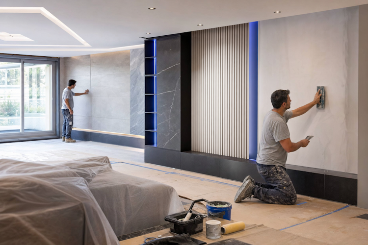 Construcción y remodelación de living